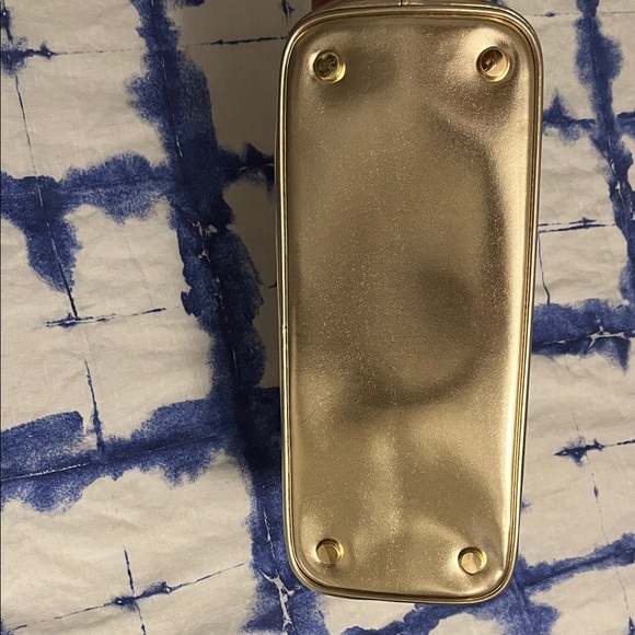 Michael Kors Cream and Gold Satchel with Branded Strap - Picture 6 of 8